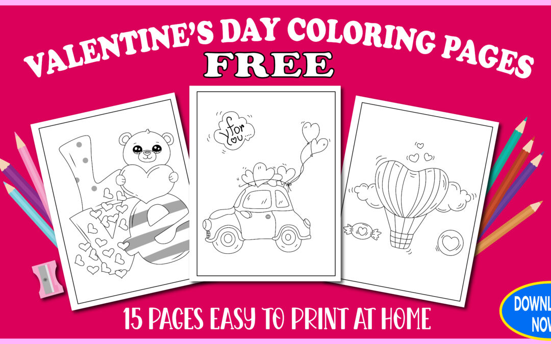 Free Valentine’s Day Coloring Pages